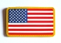 Preview: US Flagge Fabig 3D Klettabzeichen