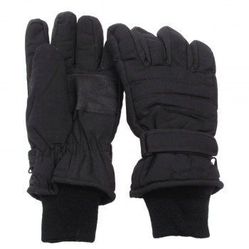 Finger gloves in black with thermal lining
