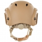 Preview: US helmet FAST paratrooper in coyote with rails, made of ABS plastic