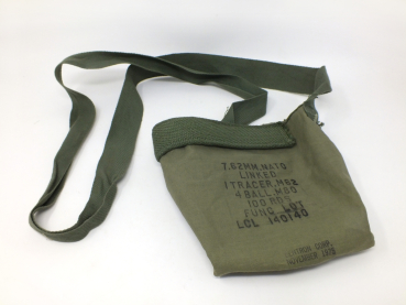US Army Patronenbandolier für M60 aus Baumwolle Stoff Munitionsträger Vietnam