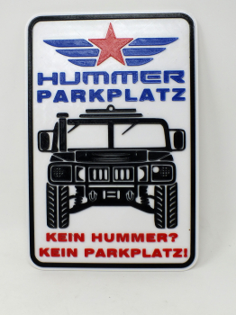 Parkschild 3D nur für Hummer M998