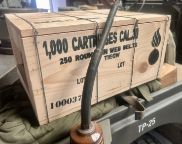 Preview: US Army WK2 Munitionskiste umverpackung  Holz für 4 Metall kisten Deko