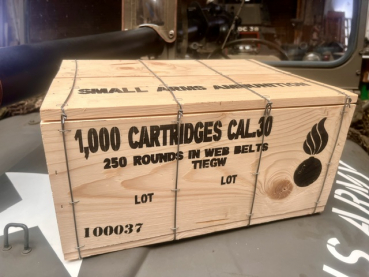 US Army WK2 Munitionskiste umverpackung  Holz für 4 Metall kisten Deko
