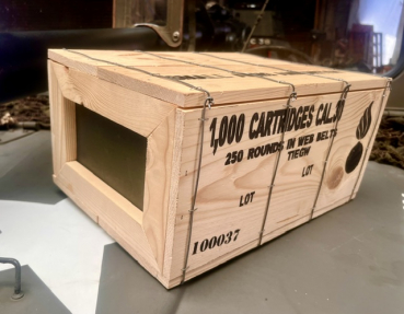Preview: US Army WK2 Munitionskiste umverpackung  Holz für 4 Metall kisten Deko