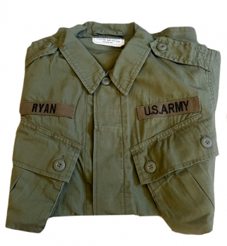 Preview: US Army Jungle Jacket M64 Feldjacke Vietnam in oliv