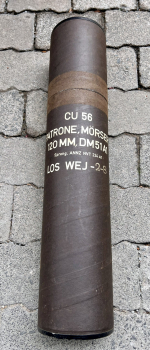 Bundeswehr Packhülse für 120 mm Werfer munition