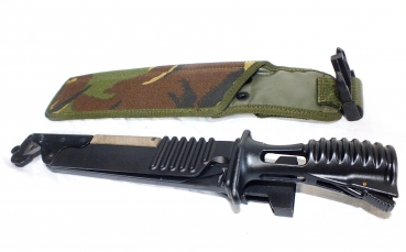 Preview: Brit. Army Messer SA80 mit Scheide und Säge