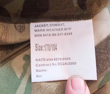 MTP UK Feldbluse PCS Jacket Combat ,IRAK,SAS, MTP