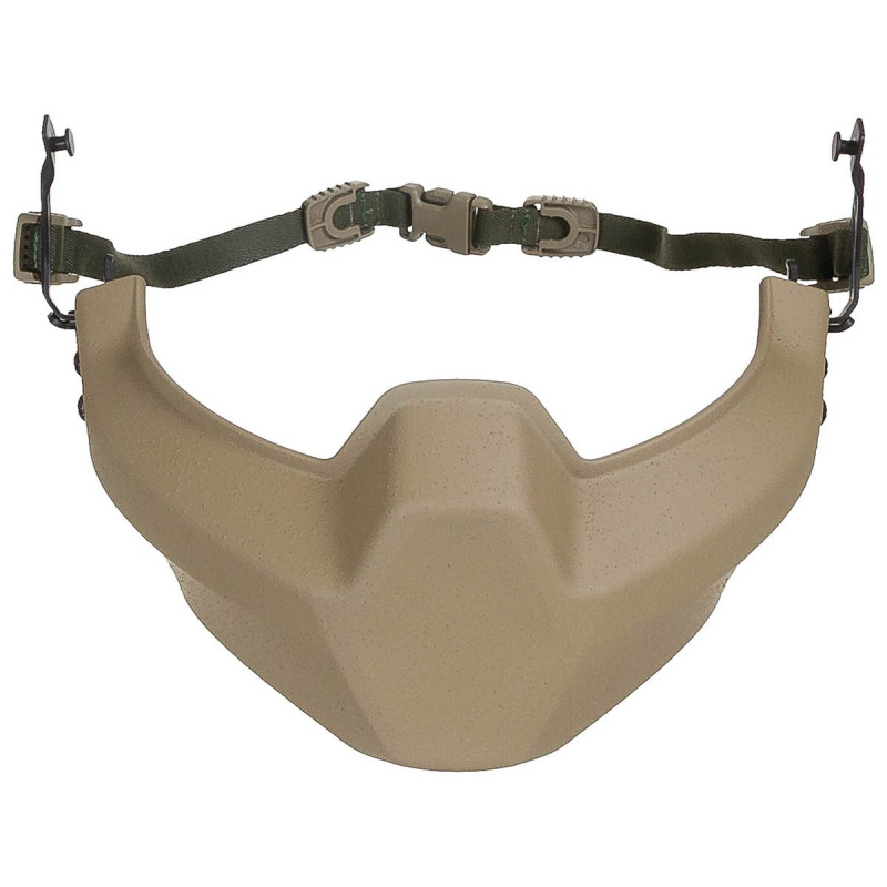 Brit. Army Kieferschutz, REVISION,Virtus-Systems, coyote tan, neuw.