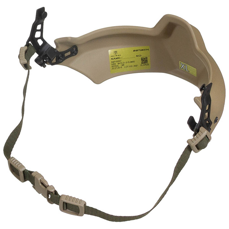 Brit. Army Kieferschutz, REVISION,Virtus-Systems, coyote tan, neuw.