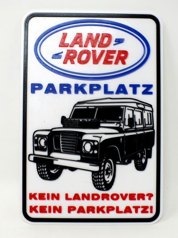 Parkschild 3D nur für Land Rover S3