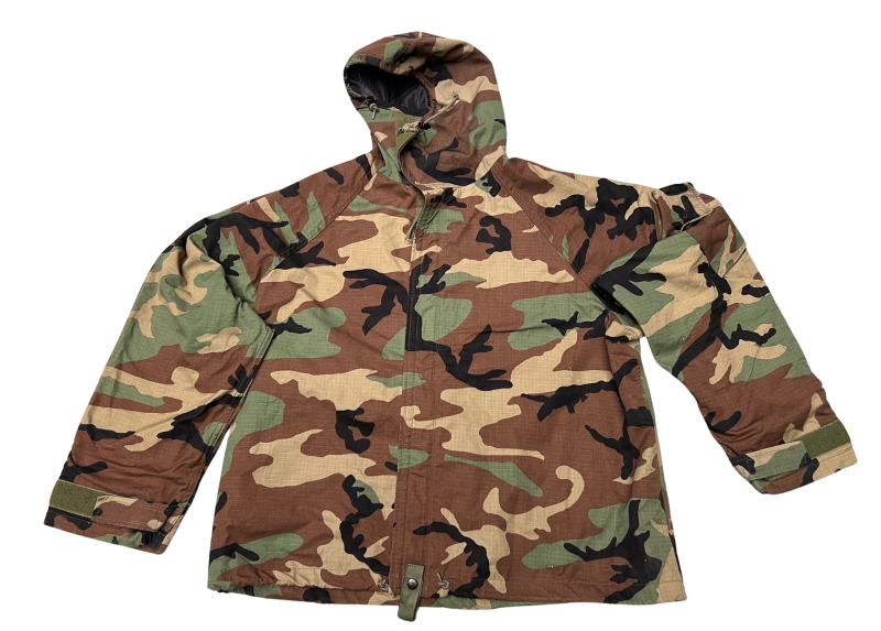 Woodland BDU Chemical Protective Jacket Overgarment NFR Neu